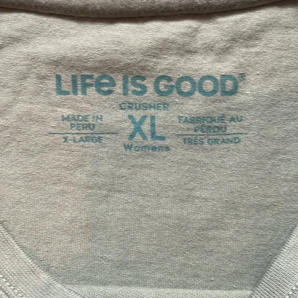 Life is good crusher tshirt. Worn once - Picture 3 of 3